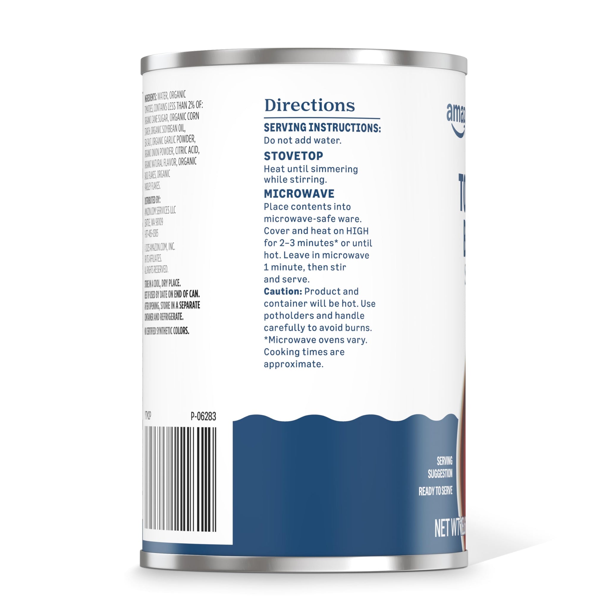 Amazon Grocery, Tomato Basil Soup, 18.6 Oz