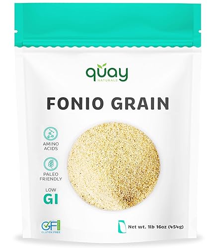 Quay Naturals Fonio Super-Grain - African Ancient Superfood Grain - Substitute & Alternative for Couscous, Quinoa & Rice - Gluten Free & Non GMO