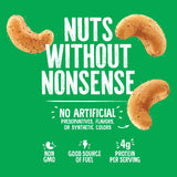 Emerald Nuts Salt and Pepper Seasoned Cashews (1-Pack) | 5 Oz Resealable Bag | Kosher Certified, Non-GMO, Contains No Artificial Preservatives