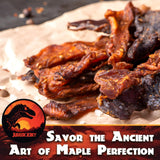 Carnivore Candy Old Fashioned Maple Bacon Bacon Jerky - Jurassic Jerky with Amazing Taste, high protein content, no preservatives, MSG-free, low