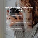 Livingood Daily Coffee with Moringa, Ground Medium Roast Coffee with Plant Based Ingredients for Morning Energy, Made with Moringa Powder, Organic