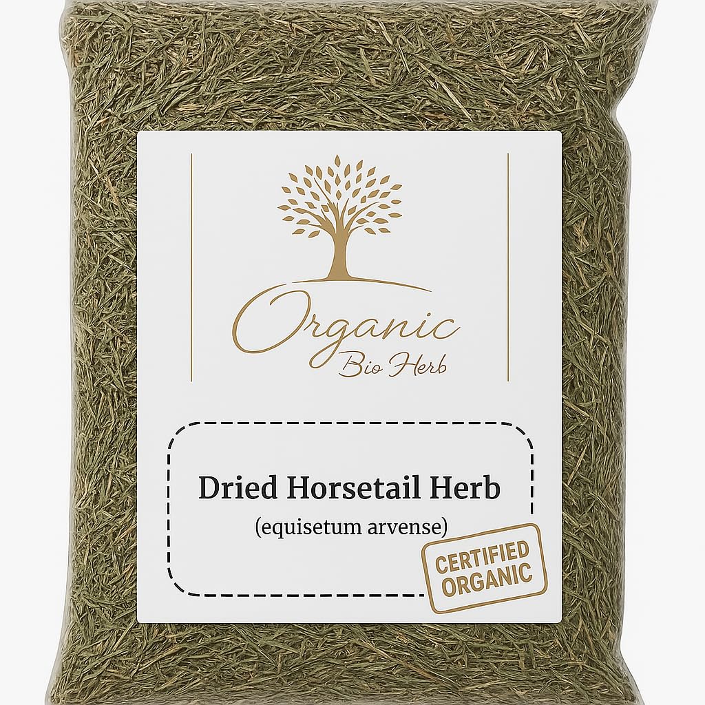 Organic Bio Herbs - Premium Dried Horsetail Herb (Equisetum) - 2 Oz Whole Leaves, 100% Natural, Sun-Dried for Maximum Freshness & Potency - Herbal Tea