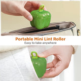 ZLAXACL 2 Pcs Reusable Lint Roller, Mini Lint Remover Tool for Clothes Dog Cat Pet Hair, Portable Washable Sticky Rollers Cleaner for Travel Home