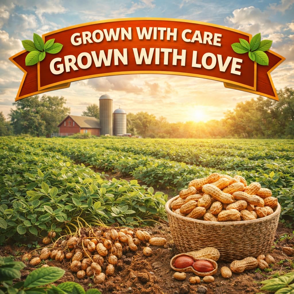Peanuts In Shell | 1 LB Bulk Value Pack | Unsalted & Roasted - Healthy natural snack, Perfect for office, share and TO-GO | Value Pack, Whole Peanuts