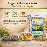 Gobernadora Tea (Chaparral Leaf) 4 oz with Stainless Steel Tea Infuser - 100% Natural Larrea tridentata - Traditional Desert Herb for Wellness