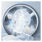 Laundry Dryer Balls Set, Anti-Tangle Washing Machine Tool for Softening Clothes, Reusable Fabric Softener Alternative with Spike Design(White 1pc)