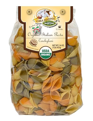 Organic Conchiglioni Italian Pasta (Pack of 2 - 1 lb. packages) - Artisan Pasta