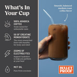 Bulletproof Coffee + Creatine Instant Coffee, 5g Micronized Creatine Monohydrate with Electrolytes & MCT Oil, Clean Toxin-Tested Beans, Energy