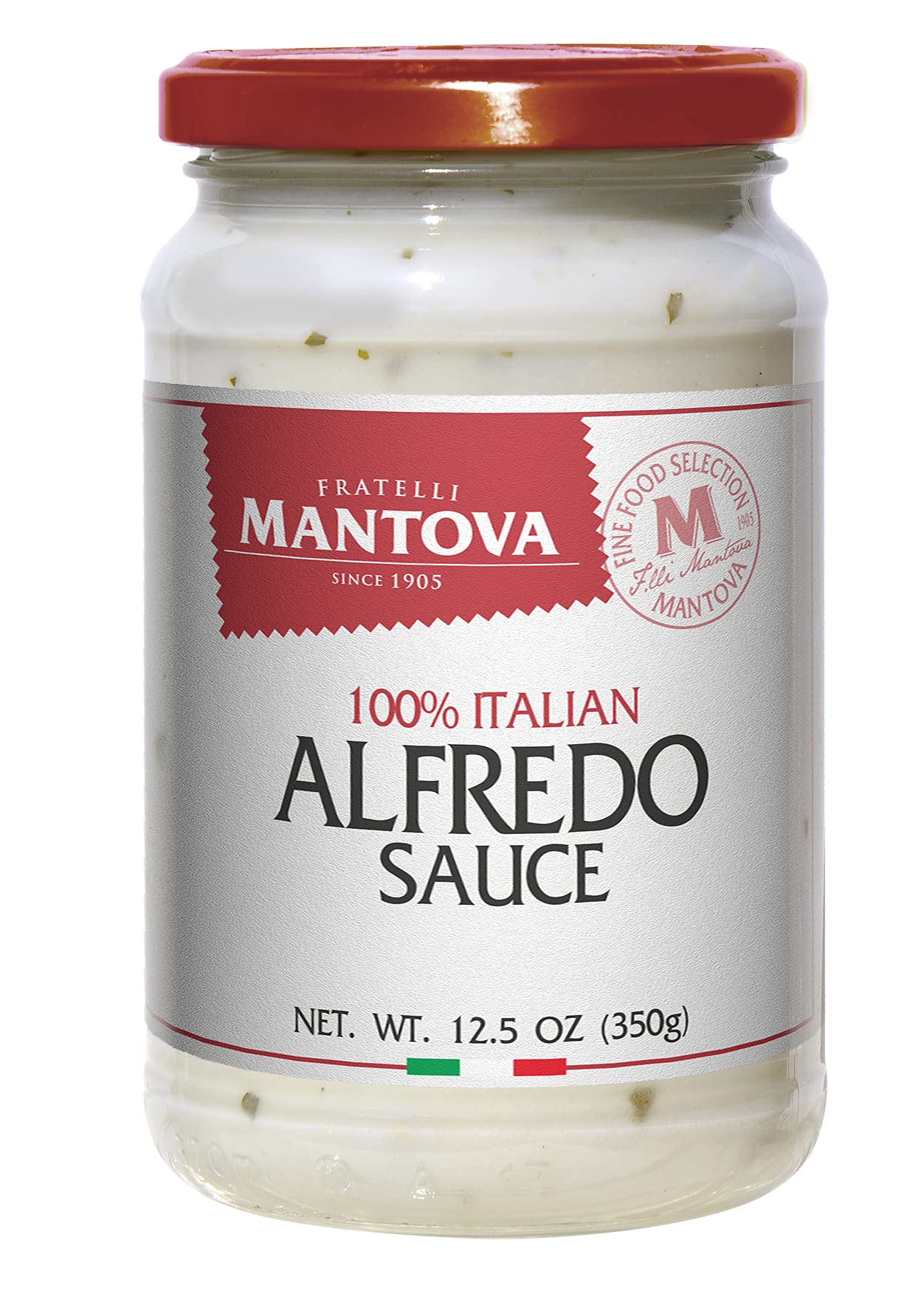Alfredo Italian Sauce, 100% Italian, made with Italian Cheese (Pack of 2) 12.5 Oz