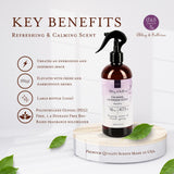Abbey & Sullivan Odor Eliminating and Refreshing Linen and Room Spray, Peaceful, 16 oz
