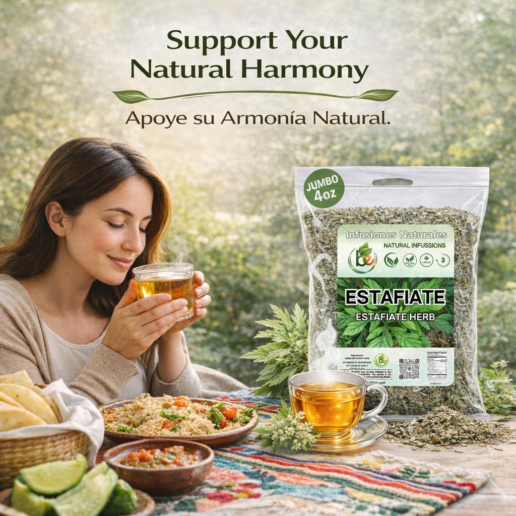 Estafiate Herbal Tea (4 oz) - 100% Natural Mexican Mugwort (Artemisia ludoviciana) - Traditional Vitality & Digestive Balance Support - Wildcrafted