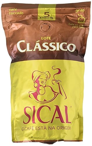Sical Portuguese Roasted Whole Bean Coffee Cafe 5 Estrelas 250g, 3 Pack