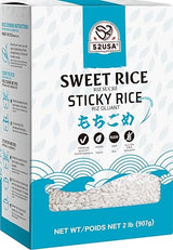 52USA Sweet Sticky Rice 2 Pound (32 Ounce), Premium Glutinous Rice 907g (Pack of 1), Gluten-Free, Vegan, All Natural, White Rice, Rich in Fibers