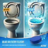 ACTIVE Automatic Toilet Bowl Cleaner Tablets Blue Gel Toilet Tank Cleaners, Septic-Safe Hard Water Ring Stain Remover, Smell Eliminator Heavy Duty