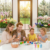 Chochkees White Fillable Easter Eggs 500-Pack, Bright Plastic Easter Eggs with Hinge, Perfect For Easter Egg Hunt, Surprise Egg, 2.25" Fillable Eggs