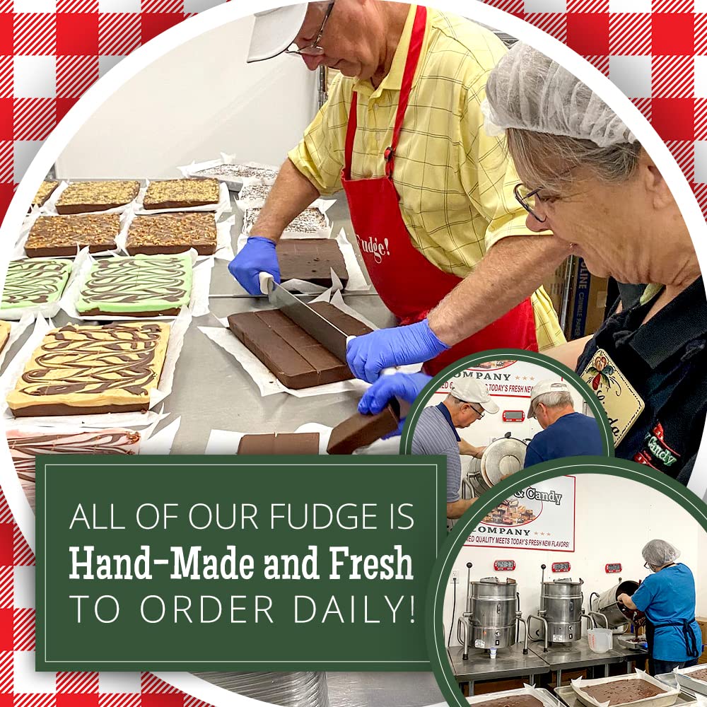 Valley Fudge Chocolate Fudge Half Pound | Fresh Artisan Fudge | Made with Real Wisconsin Butter | Handmade Small Batch | 8 oz Pack