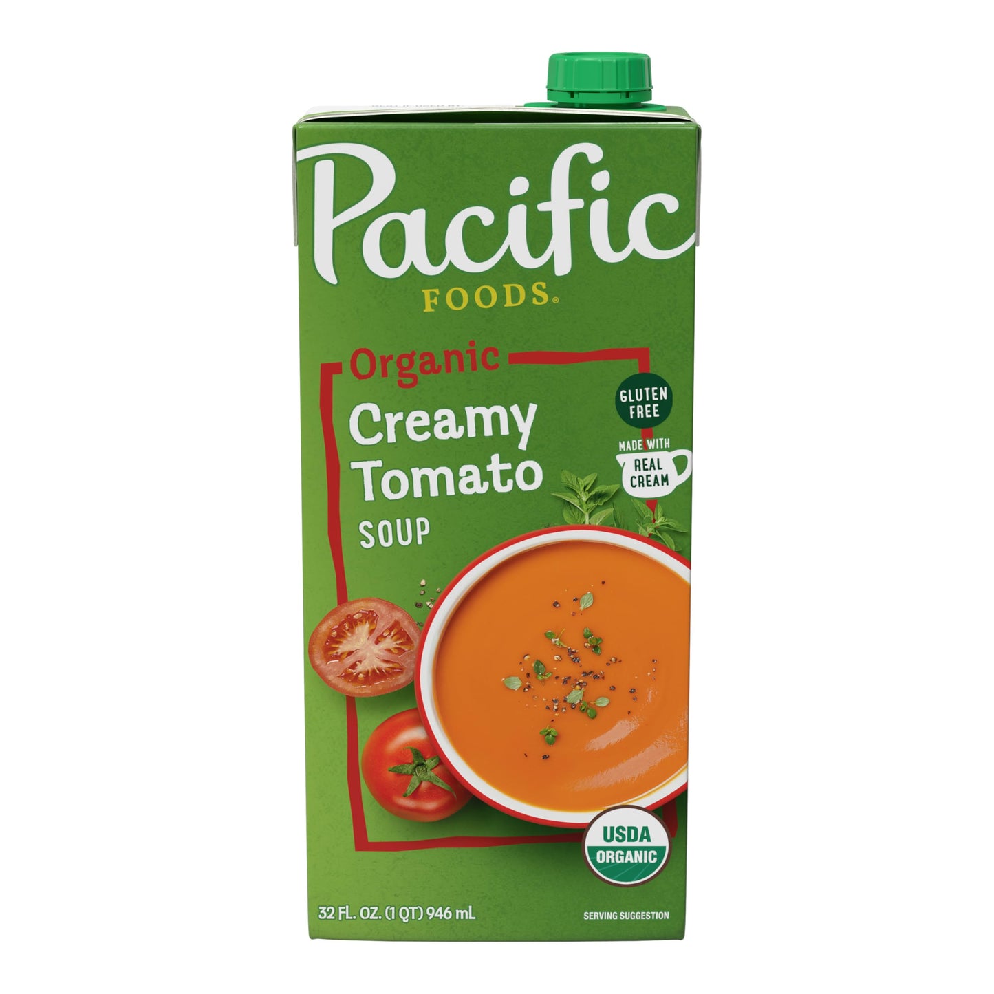 Pacific Foods Organic Creamy Tomato Soup, 32 oz Carton