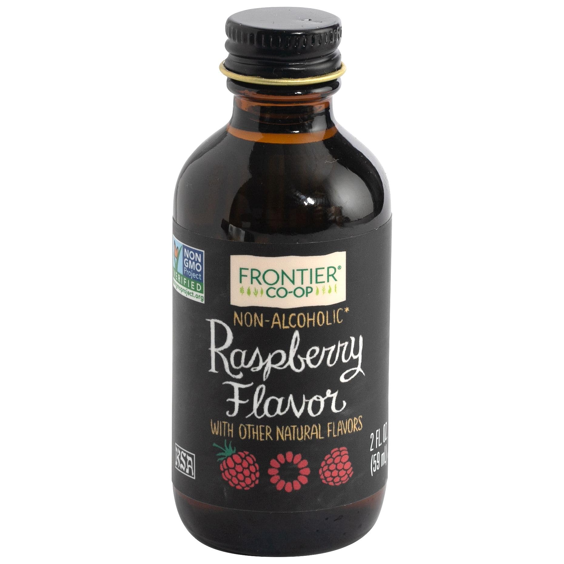 Frontier Co-op Raspberry Flavor, 2 fl oz - For Baking, Homemade Coffe Syrups, and Beverages