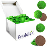 Saint Patrick's Day 1820 Clover Shamrock Lephrchaun Chocolate Green Coins, Premium Belgian Nut-Free Milk Chocolate, Kosher (1820-Pack)