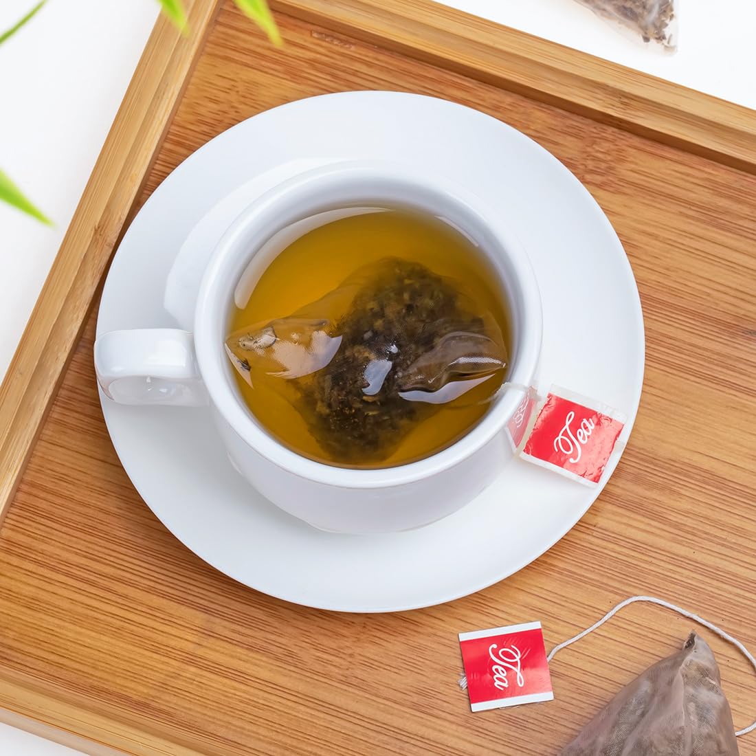 Premium 50 Mullein Leaf Tea Bags. Made with 100% Pure Mullein Leaves, for Lungs Cleanse and Respiratory Support, No Flavoring & No Additives