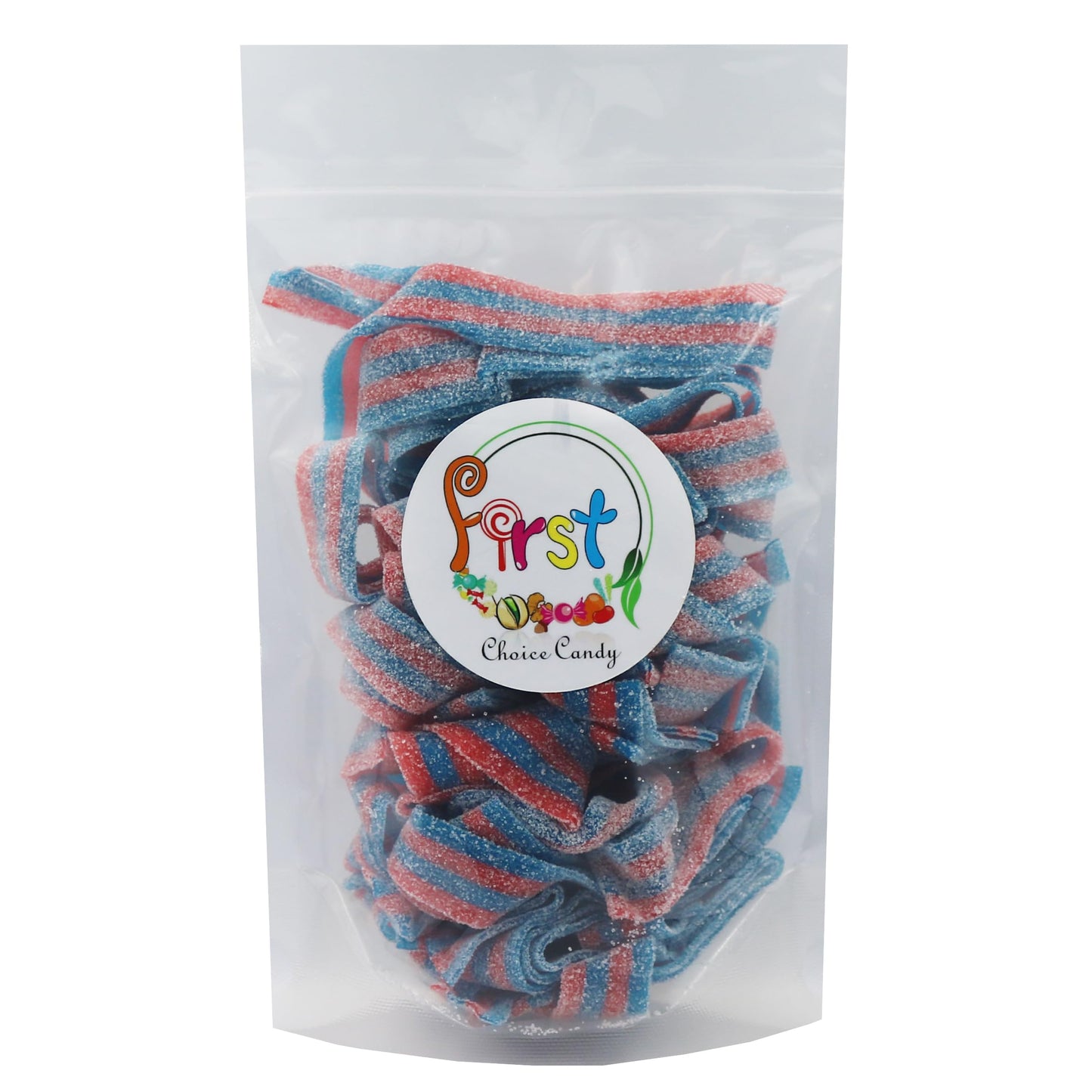 Variety Color Sour Gummy Belts (Blazpberry Red & Blue Raspberry, 2 LB)