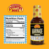 Country Bob's - Original Marinade Sauce - 18 oz (Pack of 1)