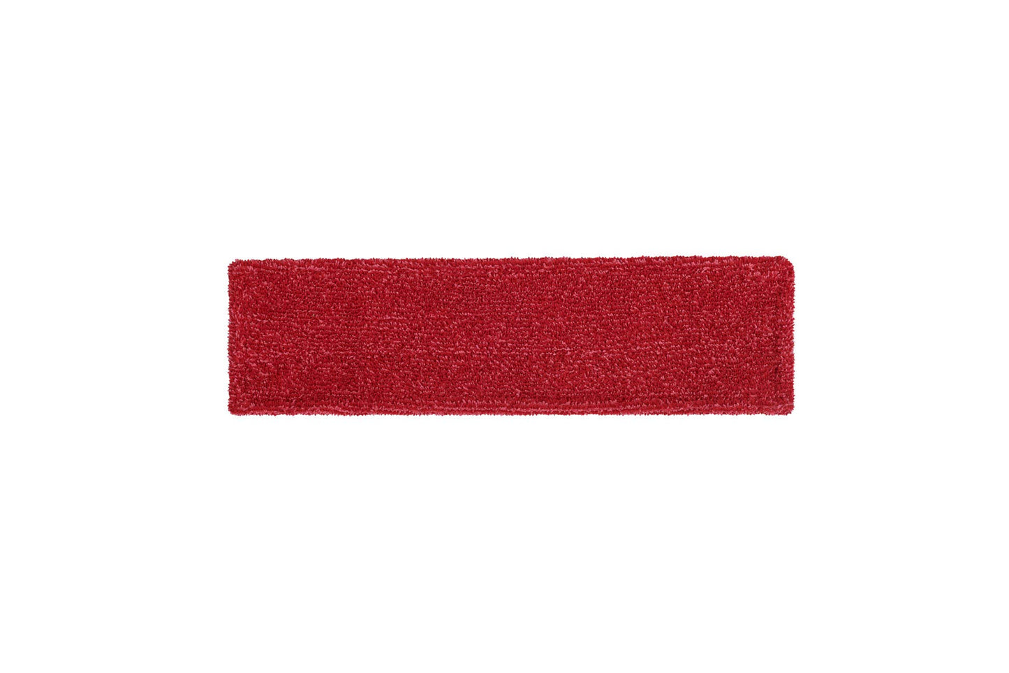 Rubbermaid Commercial Products 18 inch Adaptable Flat Mop Microfiber Pad, Red, for Janitorial/Professional Cleaners and Light-Duty Cleaning/Mopping