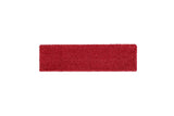 Rubbermaid Commercial Products 18 inch Adaptable Flat Mop Microfiber Pad, Red, for Janitorial/Professional Cleaners and Light-Duty Cleaning/Mopping