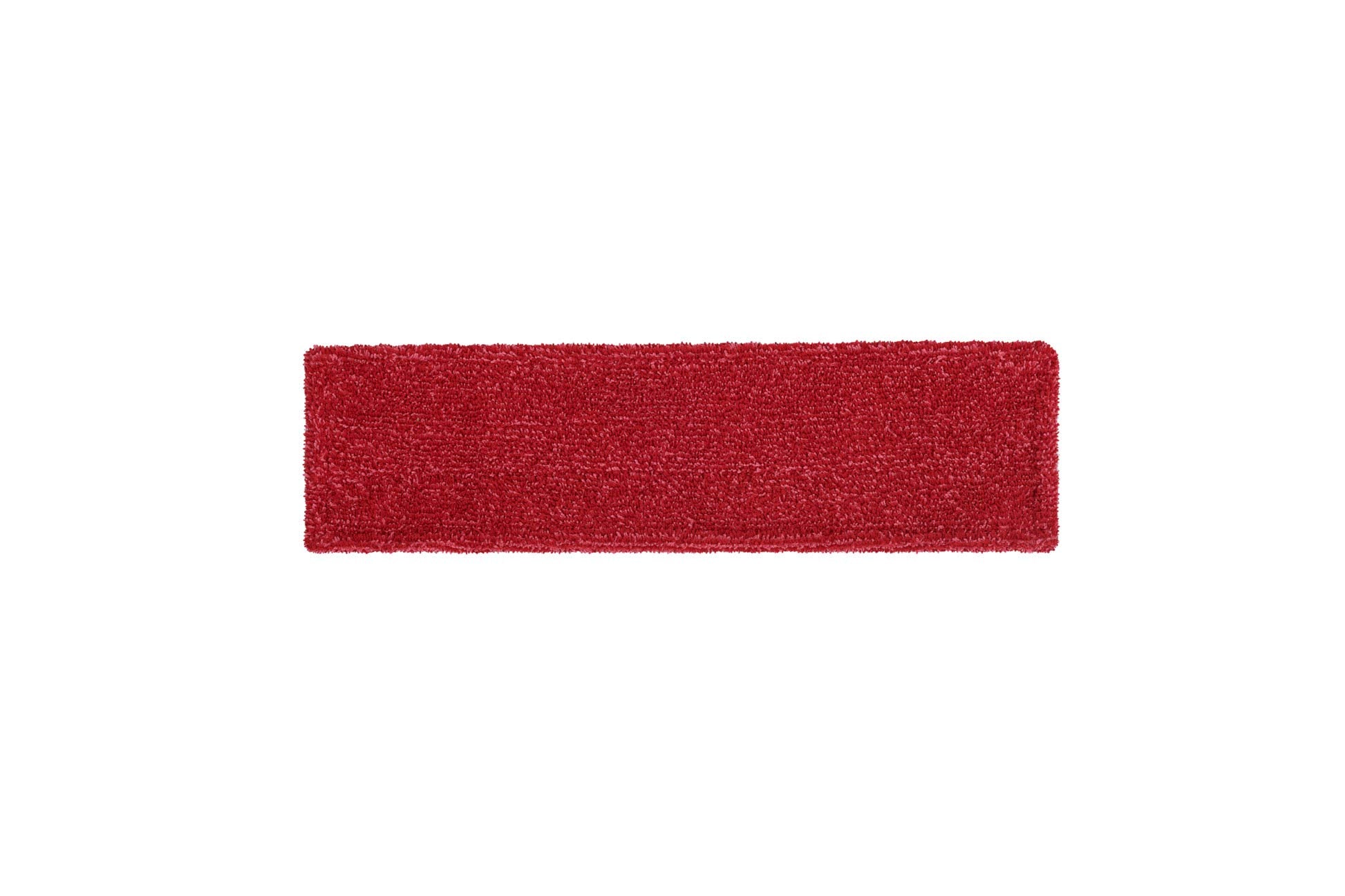 Rubbermaid Commercial Products 18 inch Adaptable Flat Mop Microfiber Pad, Red, for Janitorial/Professional Cleaners and Light-Duty Cleaning/Mopping