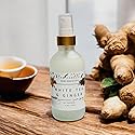 White Tea and Ginger Scent Room and Linen Spray Made In USA Clean Ingredients Essential Oils Long Lasting Scent AIr Freshener Glass Bottle Air