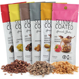 Skinny Coated Dark Chocolate Granola Bites,Variety Pack - Cocoa, Espresso, Lemon Joy, Original, Peanut Butter, Raspberry. 6 bags, Each Bag is 1.2oz
