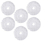 Spin Mop Heads Refill, Easy Wring Microfiber Replacement Pads for Deep Cleaning 6-Pack Universal Fit for Most Round Spin Mops