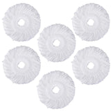 Spin Mop Heads Refill, Easy Wring Microfiber Replacement Pads for Deep Cleaning 6-Pack Universal Fit for Most Round Spin Mops
