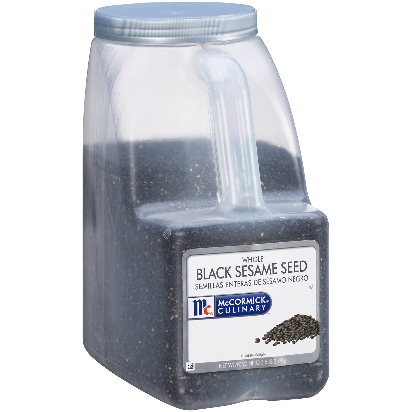 McCormick Culinary Whole Black Sesame Seed, 5.5 lb - One 5.5 Pound Container of Bulk Black Sesame Seeds for Cooking, Perfect for Asian-Inspired Dishes