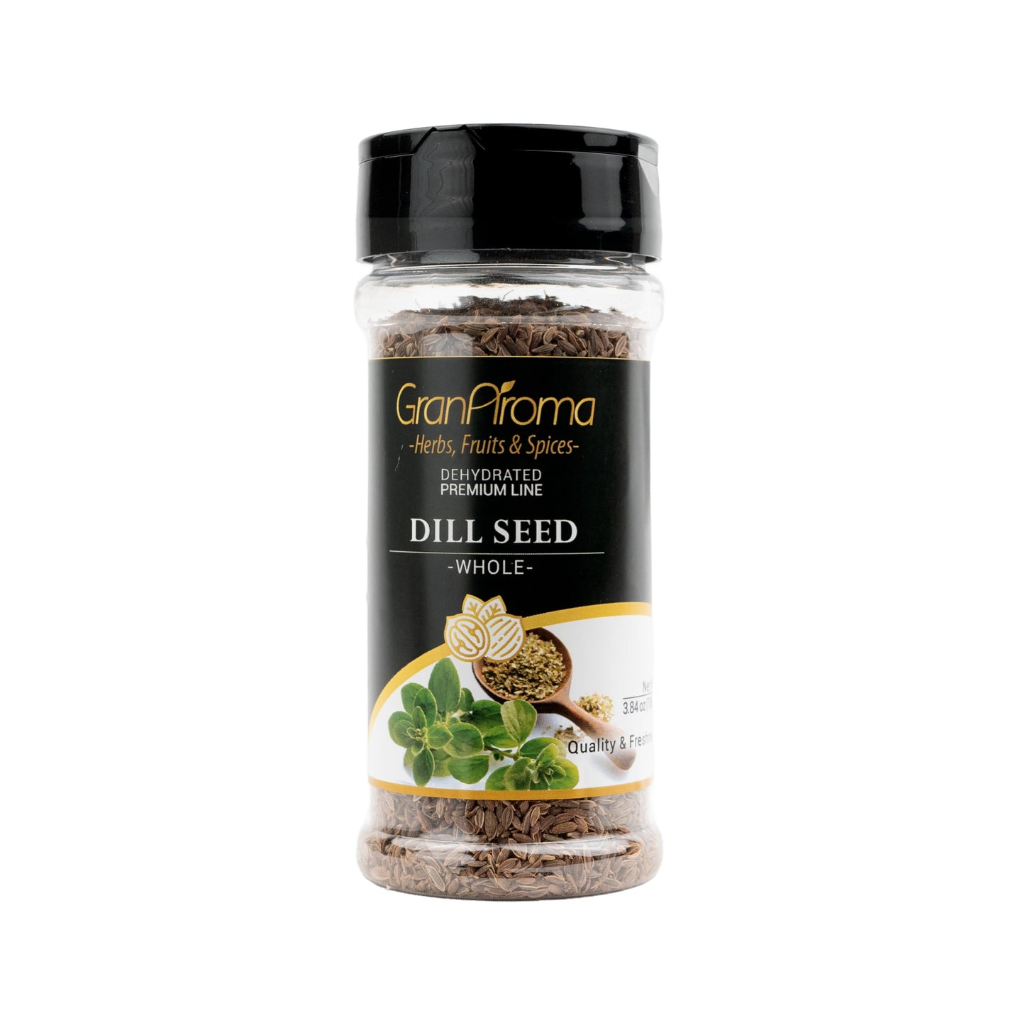GranAroma Whole Dill Seeds, Bright Flavor, Pickling & Brining, Versatile Ingredient (3.84 Ounce)