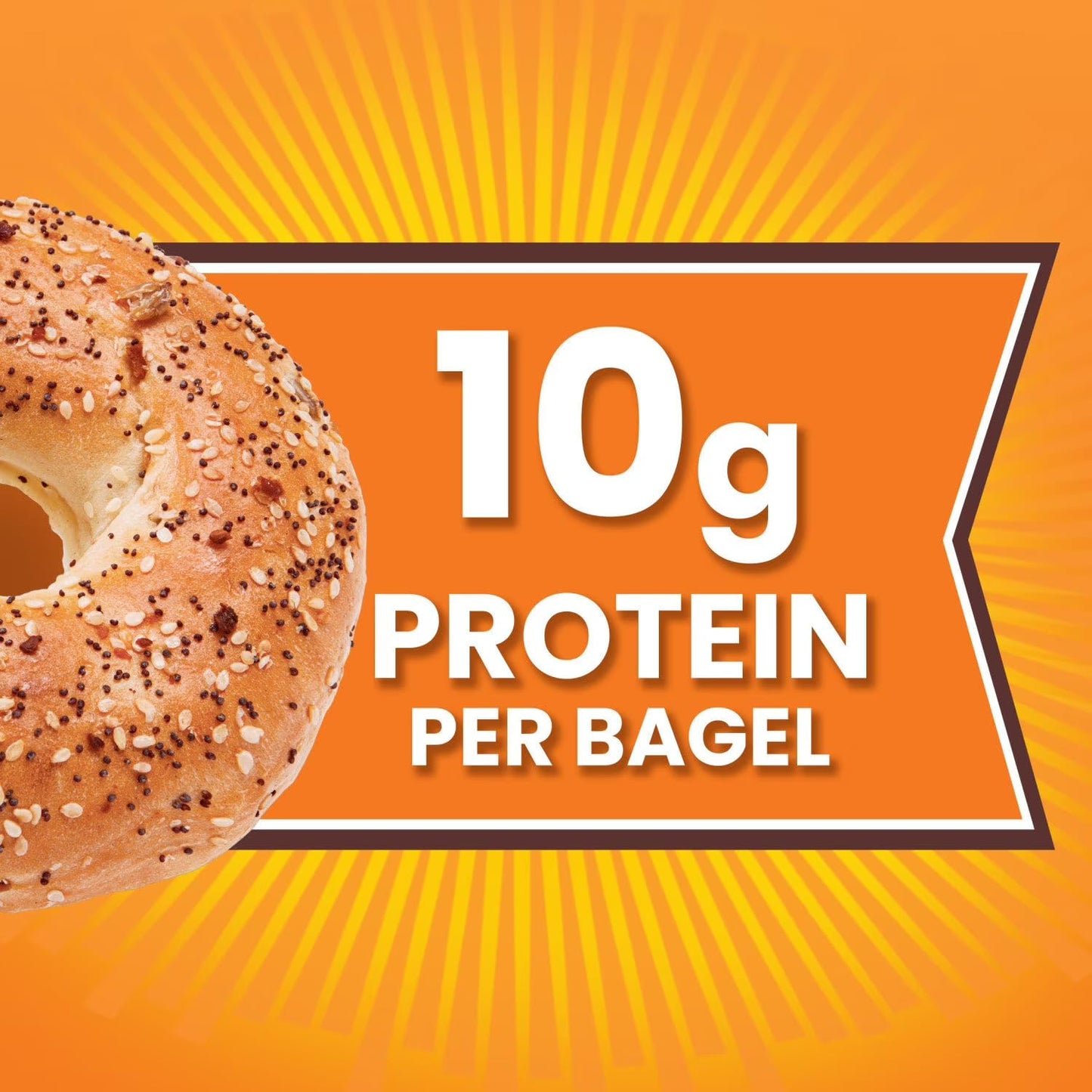 Thomas' Everything Bagels, 12 Count, 10g Protein per Bagel, 40 oz.