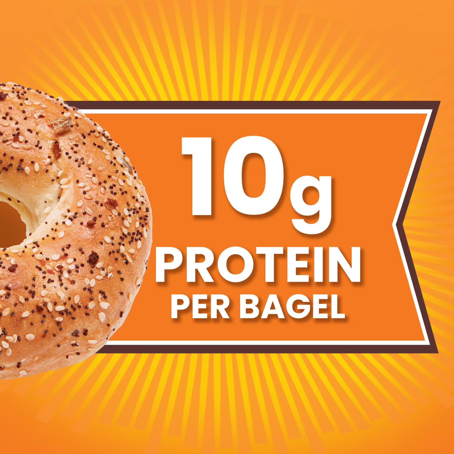 Thomas' Everything Bagels, 12 Count, 10g Protein per Bagel, 40 oz.