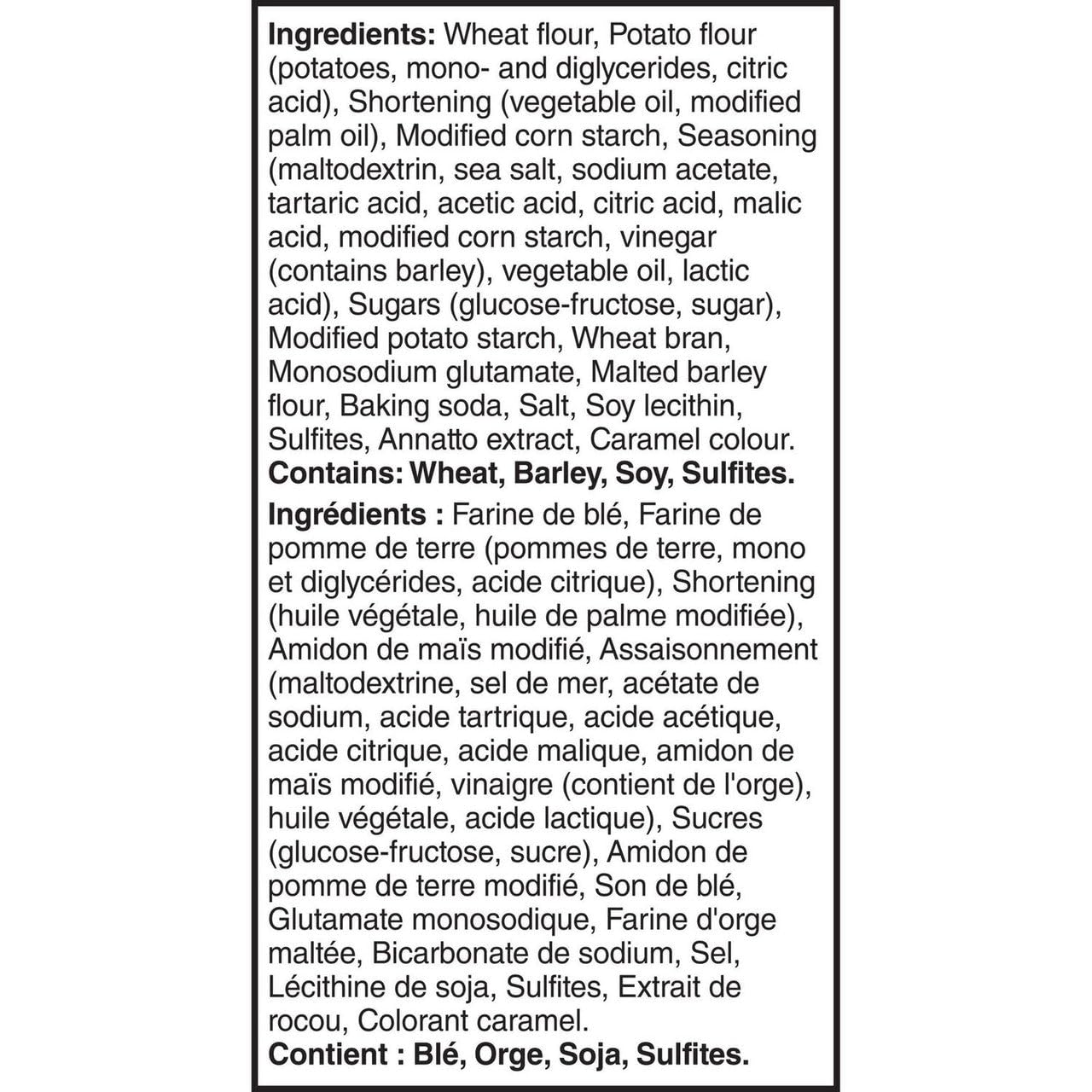 Christie Crispers, Salt & Vinegar Crackers, 145g/5.1 Ounce, Bag, {Imported from Canada}