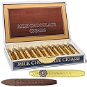 Gold Chocolate Cigars in a Fancy Cigar Box of 24 - Solid Premium Milk Chocolate Cigars