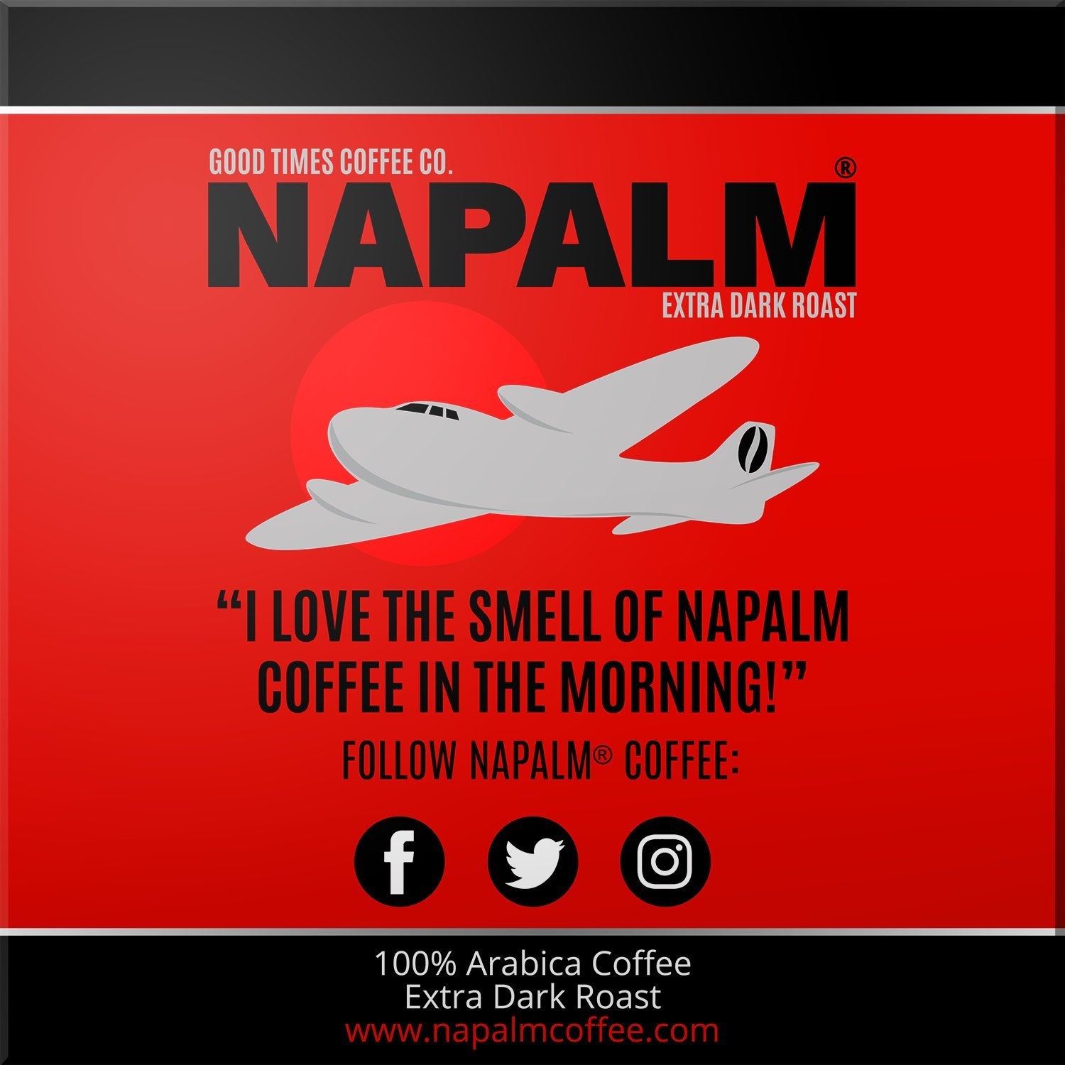 Napalm Coffee Single Serve Pods - Extra Dark Roast, Bold & Strong, Arabica, 12 Count (Pack of 1)