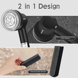 SUPER LINT Electric Fabric Shaver Electrostatic Brush, LED Display, 3-Speeds, Rechargeable Sweater Shavers to Remove Pilling for Clothing, Couch