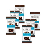 Marich Dark Chocolate Sea Salted Caramels, 2.1 oz Single Serve Bags (Pack of 6) - Delicious Snackable, Shareable and Giftable Chocolates with Real