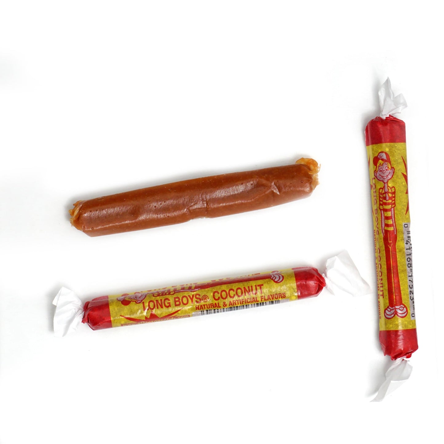 Long Boys Coconut Candy, 1 Pound Bag (Approx. 40 pieces), Coconut Long Boys Candy, The Hampton Popcorn & Candy Company