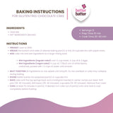 Better Batter Chocolate Cake Mix | Certified Kosher, Vegan & Gluten Free Mix for Baking Top 9 Allergen-Free Perfect for Cakes & Cupcakes! Just Add Water, Oil & Eggs Hostess Kitchen Cooking Gifts 1LB Pouch