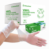Dr.GreenPanda XL 1000pcs Clear Vinyl 3mil Disposable Food Safe Gloves for Food Service Food Prep Food Handling Cooking Cleaning Multipurpose Light