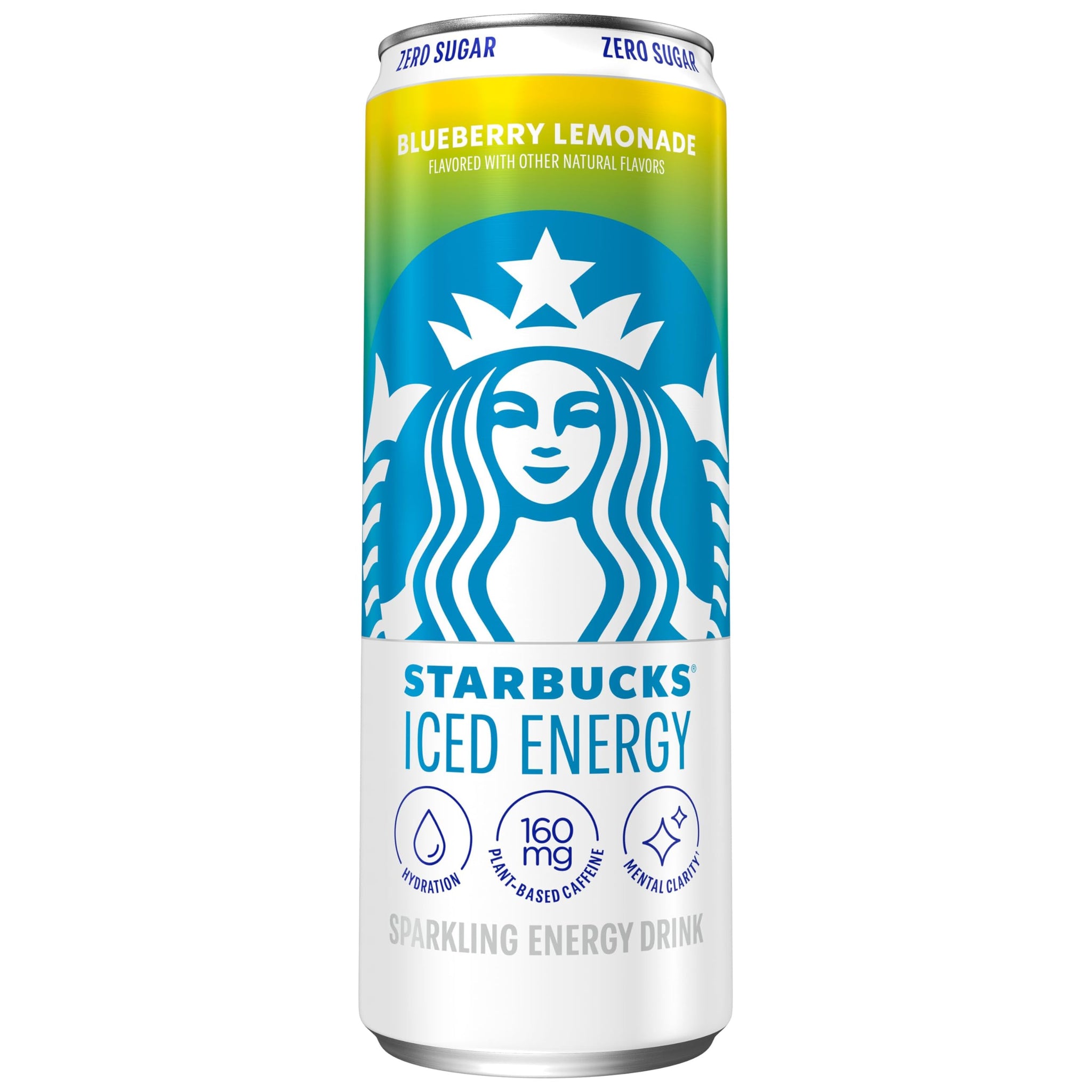 Starbucks Iced Energy, Blueberry Lemonade, Sparkling Energy Drink, 12 Fl Oz