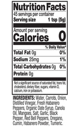 Tia Lupita Habanero Hot Sauce - 8oz Bottle - Made with Habanero Peppers, Flavorful Heat, Medium Spice, Sweet, All Natural, Non GMO, Gluten Free, Low