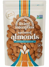 Living Intentions Activated Sprouted Nuts, Unsalted Almonds, Gluten Free, Vegan, Paleo, 6 Ounce