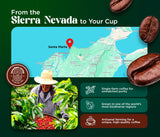Samarian Coffee Medium Roast - Colombian Single-Origin Arabica - Specialty Ground Coffee with Citrus & Floral Notes - Smooth & Aromatic - For Pour