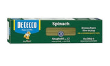 De Cecco Pasta, Spinach Spaghetti No.12, 12 OZ (Pack of 12) - Made in Italy, High in Protein & Iron, Bronze die